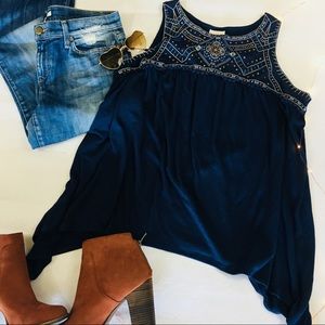 Knox Rose for Target Peasant Tank Embroidered - XL